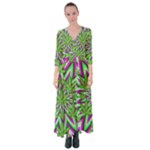 Purple Green White Marijuana Leaves CBDOilPrincess 726130cb-4fcc-4da8-acfb-52b94836ba03 Button Up Maxi Dress