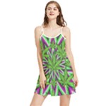 Purple Green White Marijuana Leaves CBDOilPrincess 726130cb-4fcc-4da8-acfb-52b94836ba03 Summer Frill Dress