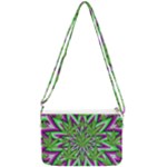 Purple Green White Marijuana Leaves CBDOilPrincess 726130cb-4fcc-4da8-acfb-52b94836ba03 Double Gusset Crossbody Bag