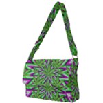 Purple Green White Marijuana Leaves CBDOilPrincess 726130cb-4fcc-4da8-acfb-52b94836ba03 Full Print Messenger Bag (L)