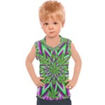 Purple Green White Marijuana Leaves CBDOilPrincess 726130cb-4fcc-4da8-acfb-52b94836ba03 Kids  Sport Tank Top