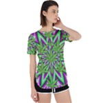 Purple Green White Marijuana Leaves CBDOilPrincess 726130cb-4fcc-4da8-acfb-52b94836ba03 Perpetual Short Sleeve T-Shirt