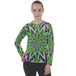 Purple Green White Marijuana Leaves CBDOilPrincess 726130cb-4fcc-4da8-acfb-52b94836ba03 Women s Long Sleeve Raglan Tee