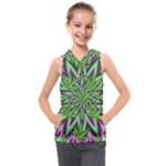 Purple Green White Marijuana Leaves CBDOilPrincess 726130cb-4fcc-4da8-acfb-52b94836ba03 Kids  Sleeveless Hoodie