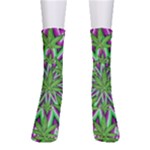 Purple Green White Marijuana Leaves CBDOilPrincess 726130cb-4fcc-4da8-acfb-52b94836ba03 Men s Crew Socks
