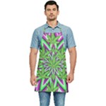 Purple Green White Marijuana Leaves CBDOilPrincess 726130cb-4fcc-4da8-acfb-52b94836ba03 Kitchen Apron