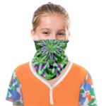 Purple Green White Marijuana Leaves CBDOilPrincess 726130cb-4fcc-4da8-acfb-52b94836ba03 Face Covering Bandana (Kids)