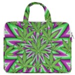 Purple Green White Marijuana Leaves CBDOilPrincess 726130cb-4fcc-4da8-acfb-52b94836ba03 MacBook Pro Double Pocket Laptop Bag