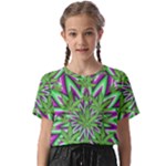 Purple Green White Marijuana Leaves CBDOilPrincess 726130cb-4fcc-4da8-acfb-52b94836ba03 Kids  Basic Tee