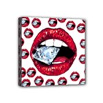 Lips & Diamonds CBDOilPrincess 62cd68e7-1aab-47ac-986a-7899c6d06da7 Mini Canvas 4  x 4  (Stretched)