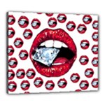 Lips & Diamonds CBDOilPrincess 62cd68e7-1aab-47ac-986a-7899c6d06da7 Canvas 24  x 20  (Stretched)