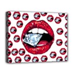 Lips & Diamonds CBDOilPrincess 62cd68e7-1aab-47ac-986a-7899c6d06da7 Deluxe Canvas 20  x 16  (Stretched)