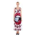 Lips & Diamonds CBDOilPrincess 62cd68e7-1aab-47ac-986a-7899c6d06da7 Sleeveless Maxi Dress