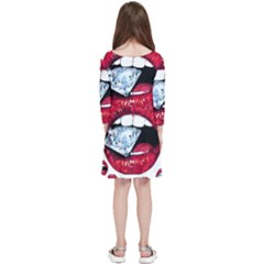 Kids  Quarter Sleeve Skater Dress 