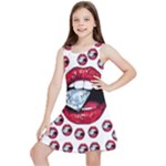 Lips & Diamonds CBDOilPrincess 62cd68e7-1aab-47ac-986a-7899c6d06da7 Kids  Lightweight Sleeveless Dress