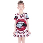 Lips & Diamonds CBDOilPrincess 62cd68e7-1aab-47ac-986a-7899c6d06da7 Kids  Simple Cotton Dress