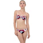 Lips & Diamonds CBDOilPrincess 62cd68e7-1aab-47ac-986a-7899c6d06da7 Classic Bandeau Bikini Set
