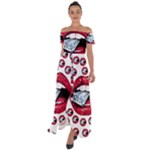 Lips & Diamonds CBDOilPrincess 62cd68e7-1aab-47ac-986a-7899c6d06da7 Off Shoulder Open Front Chiffon Dress