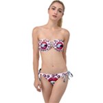 Lips & Diamonds CBDOilPrincess 62cd68e7-1aab-47ac-986a-7899c6d06da7 Twist Bandeau Bikini Set