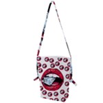 Lips & Diamonds CBDOilPrincess 62cd68e7-1aab-47ac-986a-7899c6d06da7 Folding Shoulder Bag