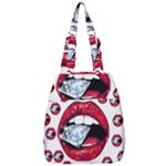 Lips & Diamonds CBDOilPrincess 62cd68e7-1aab-47ac-986a-7899c6d06da7 Center Zip Backpack