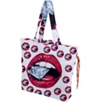 Lips & Diamonds CBDOilPrincess 62cd68e7-1aab-47ac-986a-7899c6d06da7 Drawstring Tote Bag