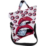 Lips & Diamonds CBDOilPrincess 62cd68e7-1aab-47ac-986a-7899c6d06da7 Fold Over Handle Tote Bag