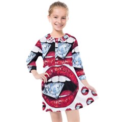 Kids  Quarter Sleeve Shirt Dress 
