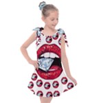 Lips & Diamonds CBDOilPrincess 62cd68e7-1aab-47ac-986a-7899c6d06da7 Kids  Tie Up Tunic Dress
