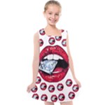 Lips & Diamonds CBDOilPrincess 62cd68e7-1aab-47ac-986a-7899c6d06da7 Kids  Cross Back Dress