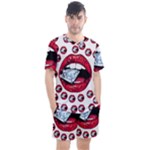 Lips & Diamonds CBDOilPrincess 62cd68e7-1aab-47ac-986a-7899c6d06da7 Men s Mesh Tee and Shorts Set