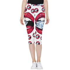 Inside Out Lightweight Velour Capri Leggings  