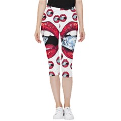 Inside Out Lightweight Velour Capri Leggings  