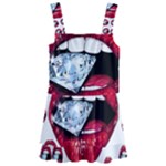 Lips & Diamonds CBDOilPrincess 62cd68e7-1aab-47ac-986a-7899c6d06da7 Kids  Layered Skirt Swimsuit