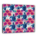 Tropical Flowers Turtles CBDOilPrincess Edf1ea6f-2cc5-4f0b-a5cc-9c146c7d79e4 Canvas 24  x 20  (Stretched)