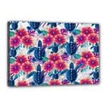 Tropical Flowers Turtles CBDOilPrincess Edf1ea6f-2cc5-4f0b-a5cc-9c146c7d79e4 Canvas 18  x 12  (Stretched)