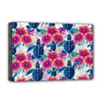 Tropical Flowers Turtles CBDOilPrincess Edf1ea6f-2cc5-4f0b-a5cc-9c146c7d79e4 Deluxe Canvas 18  x 12  (Stretched)