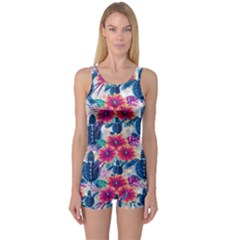 One Piece Boyleg Swimsuit 