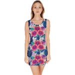 Tropical Flowers Turtles CBDOilPrincess Edf1ea6f-2cc5-4f0b-a5cc-9c146c7d79e4 Bodycon Dress
