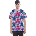 Tropical Flowers Turtles CBDOilPrincess Edf1ea6f-2cc5-4f0b-a5cc-9c146c7d79e4 Men s Sport Mesh Tee