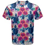 Tropical Flowers Turtles CBDOilPrincess Edf1ea6f-2cc5-4f0b-a5cc-9c146c7d79e4 Men s Cotton Tee