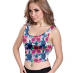 Tropical Flowers Turtles CBDOilPrincess Edf1ea6f-2cc5-4f0b-a5cc-9c146c7d79e4 Crop Top