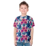 Tropical Flowers Turtles CBDOilPrincess Edf1ea6f-2cc5-4f0b-a5cc-9c146c7d79e4 Kids  Cotton Tee