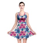 Tropical Flowers Turtles CBDOilPrincess Edf1ea6f-2cc5-4f0b-a5cc-9c146c7d79e4 Reversible Skater Dress
