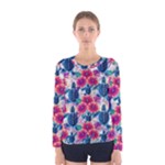Tropical Flowers Turtles CBDOilPrincess Edf1ea6f-2cc5-4f0b-a5cc-9c146c7d79e4 Women s Long Sleeve Tee