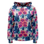 Tropical Flowers Turtles CBDOilPrincess Edf1ea6f-2cc5-4f0b-a5cc-9c146c7d79e4 Women s Pullover Hoodie