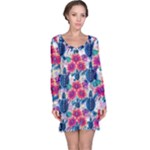 Tropical Flowers Turtles CBDOilPrincess Edf1ea6f-2cc5-4f0b-a5cc-9c146c7d79e4 Long Sleeve Nightdress