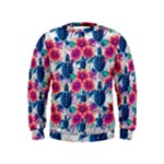 Tropical Flowers Turtles CBDOilPrincess Edf1ea6f-2cc5-4f0b-a5cc-9c146c7d79e4 Kids  Sweatshirt