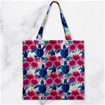 Tropical Flowers Turtles CBDOilPrincess Edf1ea6f-2cc5-4f0b-a5cc-9c146c7d79e4 Zipper Grocery Tote Bag
