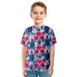 Tropical Flowers Turtles CBDOilPrincess Edf1ea6f-2cc5-4f0b-a5cc-9c146c7d79e4 Kids  Sport Mesh Tee